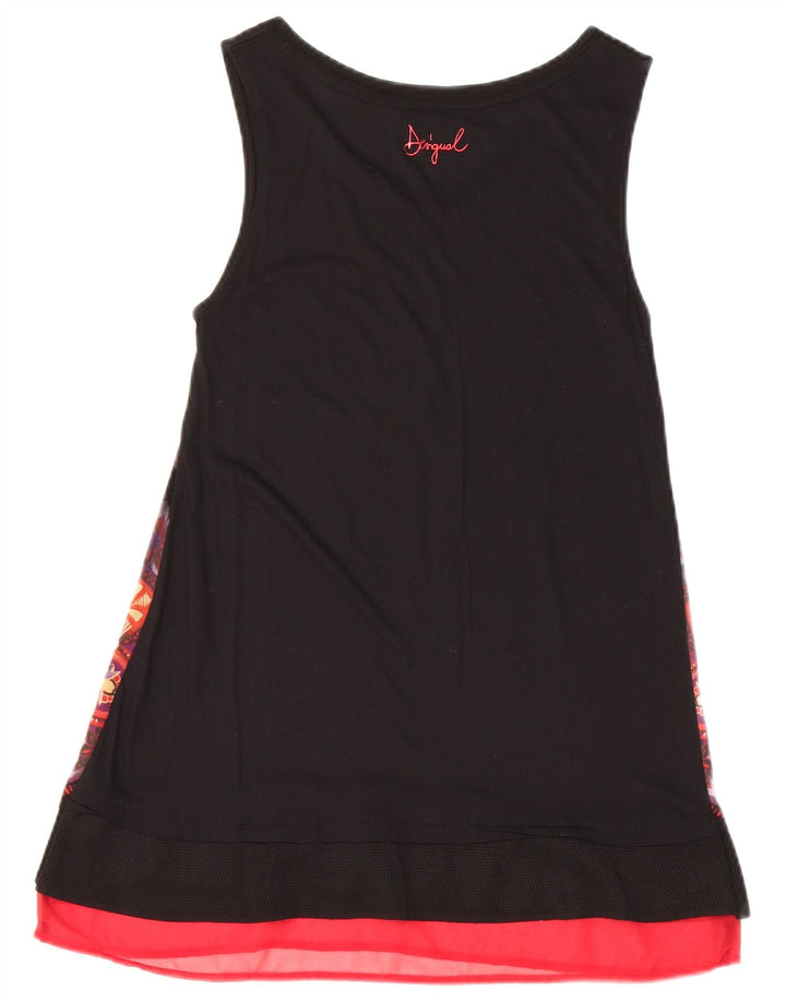 Desigual ženska majica tunike bez rukava s apstraktnim uzorkom UK 6 XS crna