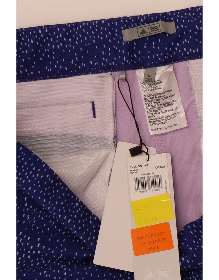 ADIDAS ženske kratke tajice UK 16 Poliester s velikim plavim točkama