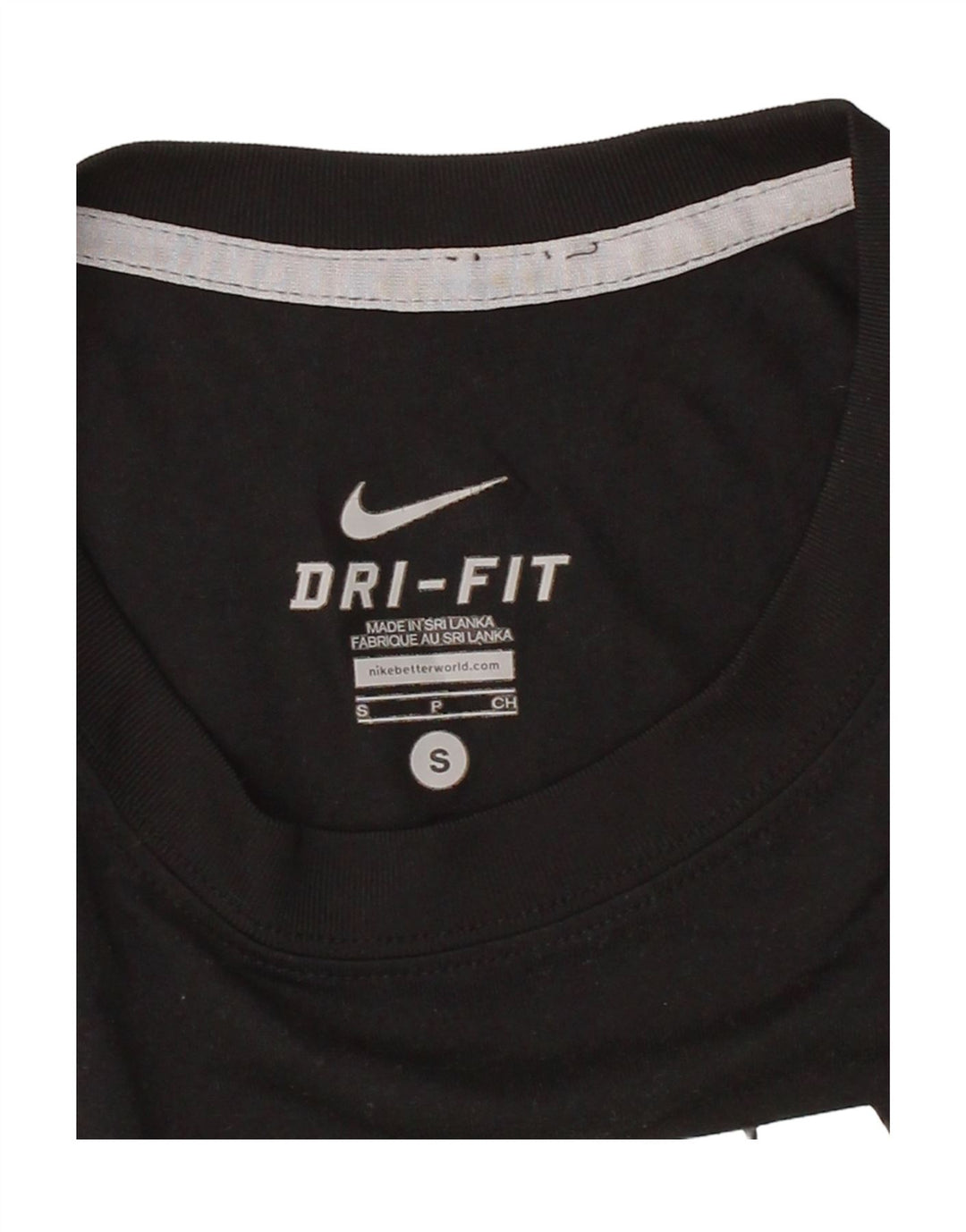 NIKE Mens Dri Fit Graphic T-Shirt Top Small Black Polyester