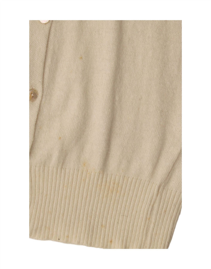 ZARA Womens Cardigan Sweater UK 8 Small Beige