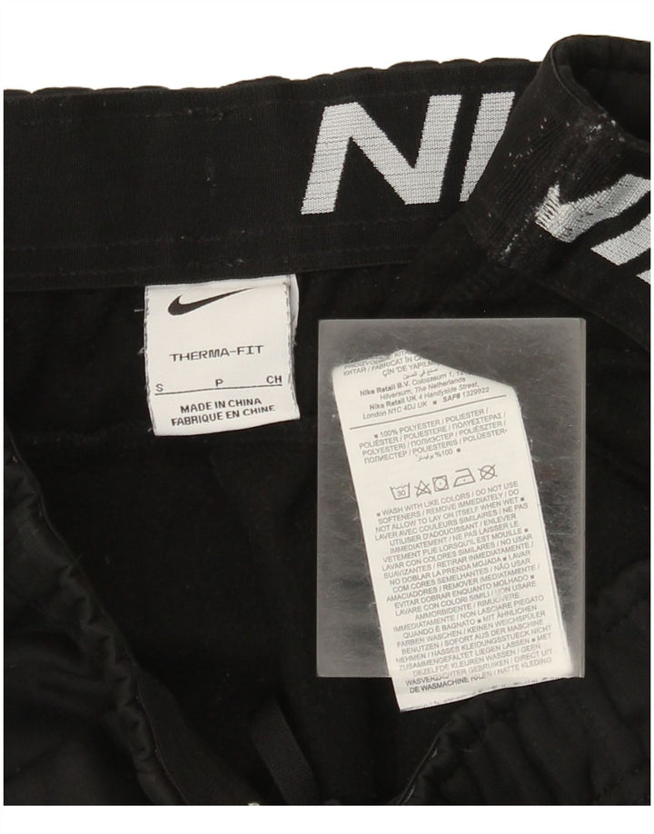 Nike muške trenirke Therma-Fit hlače za trčanje male crne poliesterske