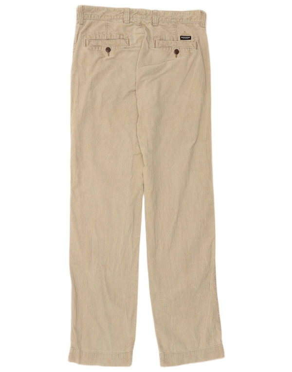 DOCKERS Mens Straight Corduroy Trousers W30 L32 Beige