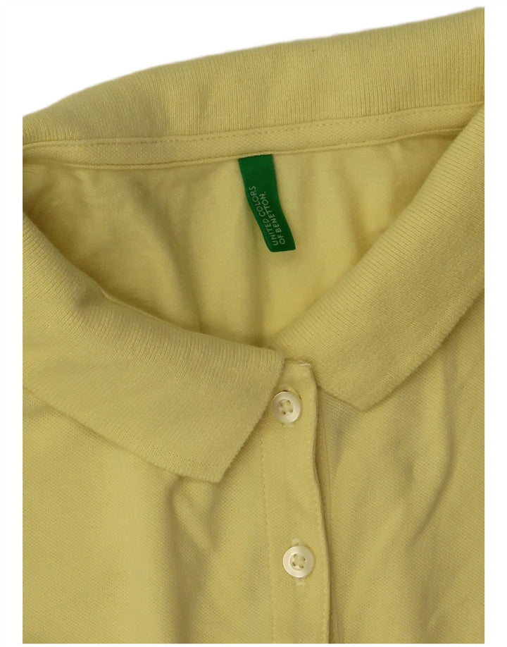 Benetton ženska polo majica UK 12 srednje žuta