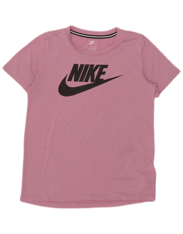 Nike majica kratkih rukava s grafičkim motivima za djevojčice 13-14 godina XL ružičasta poliester