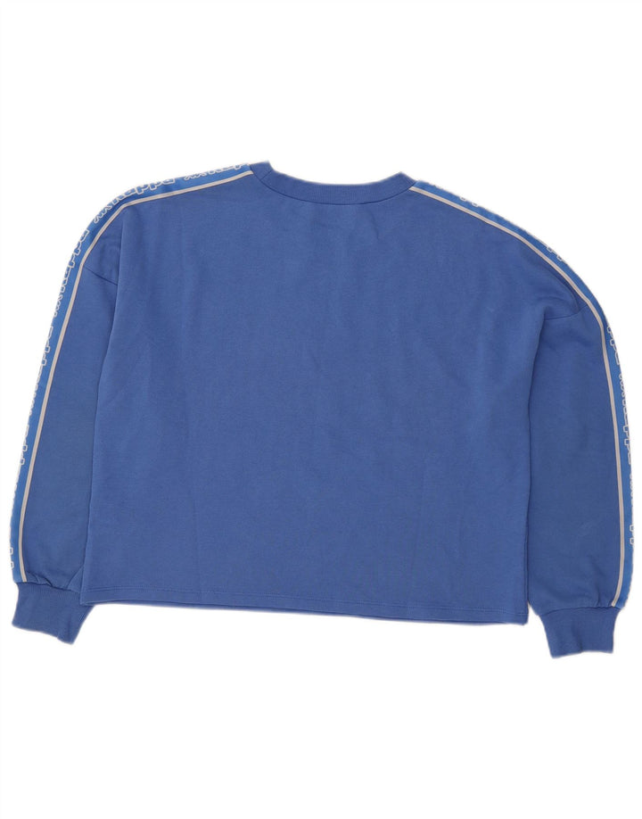 Kappa Ženski Tezenis Graphic Oversized Sweatshirt Džemper UK 14 Srednje Plava