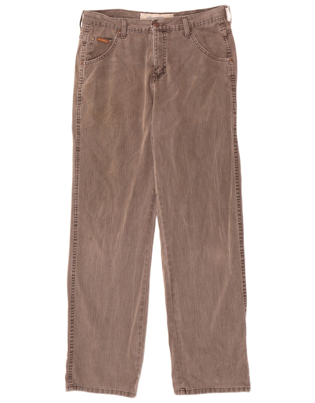 WRANGLER Muške Benton ravne ležerne hlače W32 L32 Sivi pamuk