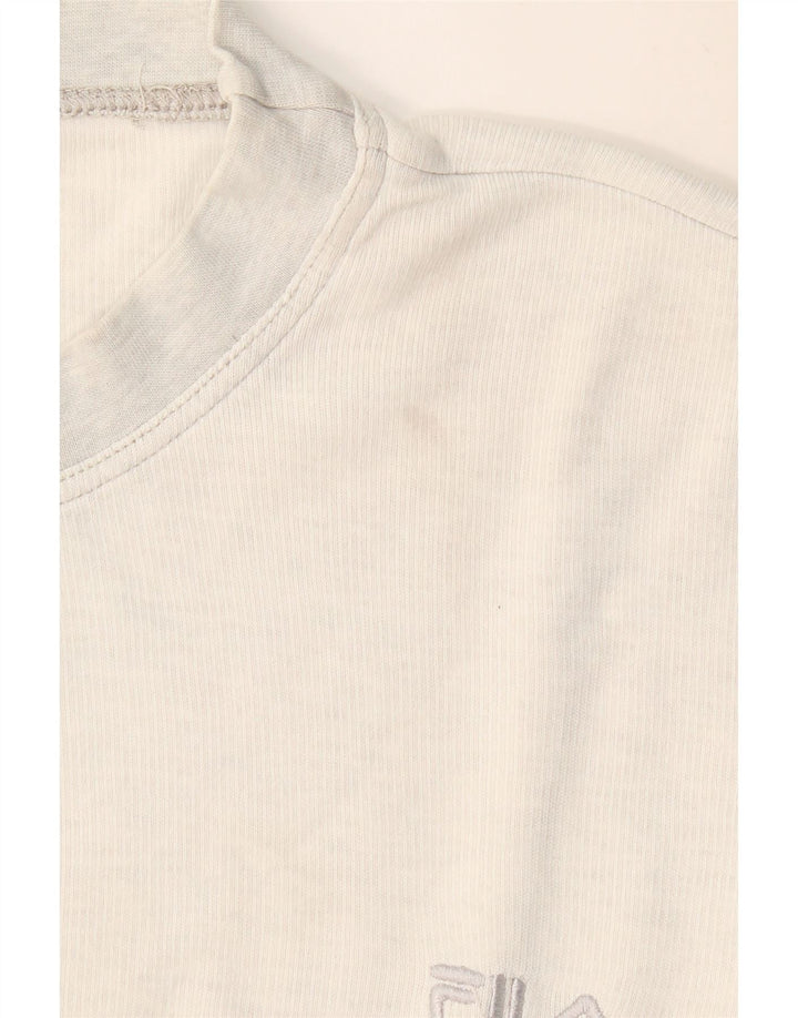 FILA muška majica širokog kroja s dugim rukavima srednje sive boje