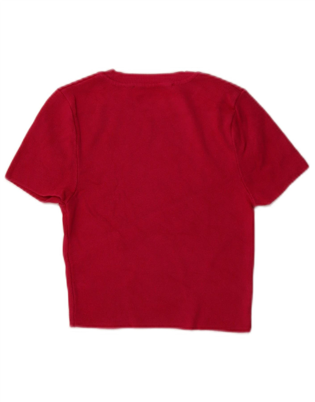 ZARA ženski pulover kratkih rukava s okruglim izrezom UK 8 Mala ružičasta