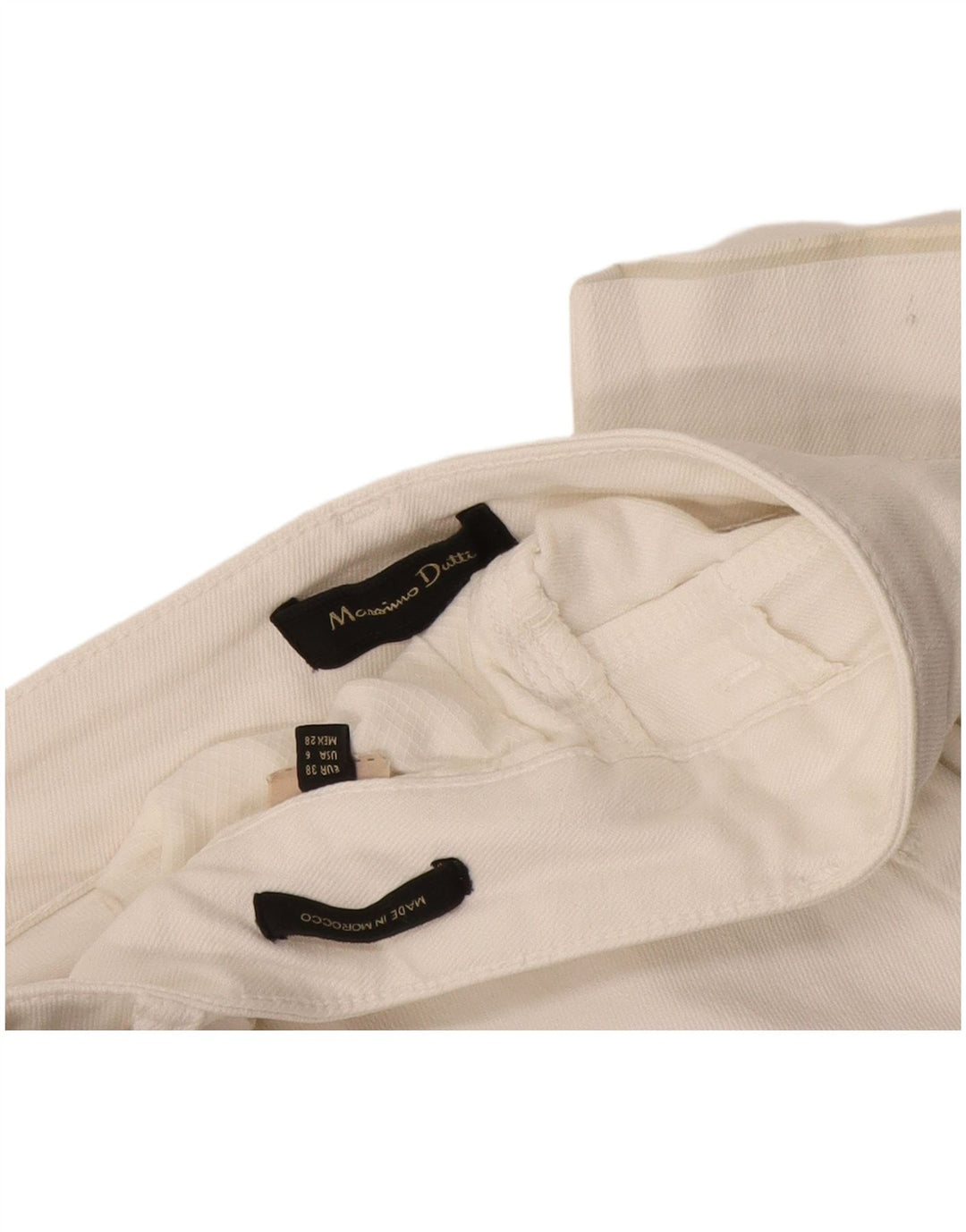 Ženske skraćene traperice Massimo Dutti EU 38 male W28 L25 bijele
