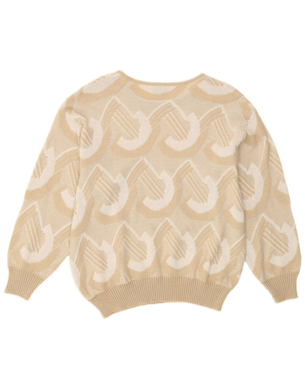 Canda ženski džemper s veznim izrezom IT 48 XL bež geometrijski akril