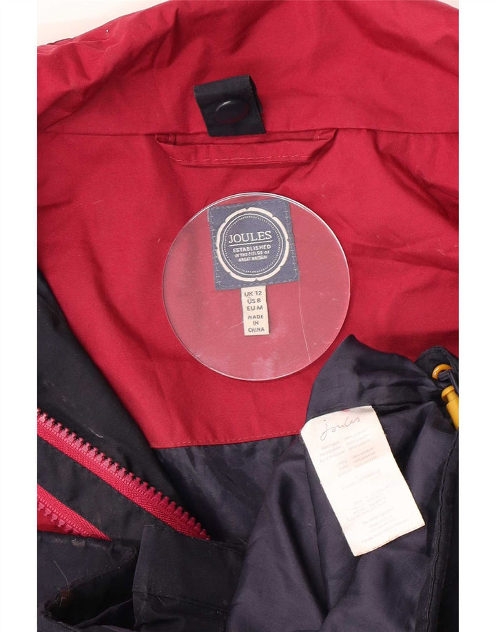 Joules Ženska kišna jakna s kapuljačom UK 12 Medium tamnoplavi poliester