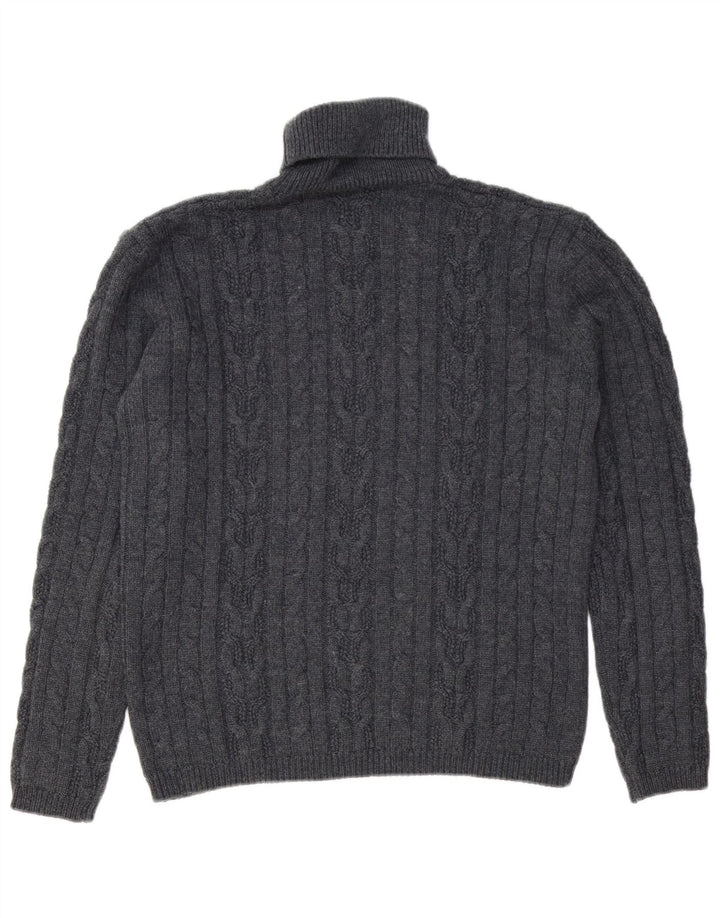 CALVIN KLEIN JEANS Ženski pulover s velikim ovratnikom UK 18 XL Siva