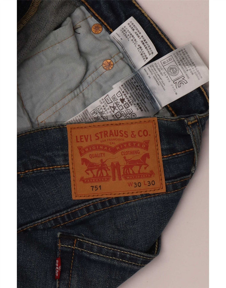 Levi's muške 751 ravne traperice W30 L30 plavi pamuk