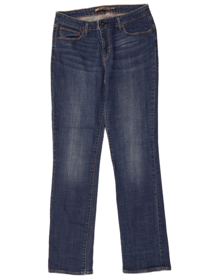 LEVI'S ženske demi curve ravne traperice srednjeg rasta US 14 XL W32 L32 Plava