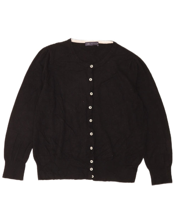 Marks & Spencer ženski kardigan pulover UK 18 XL crna viskoza