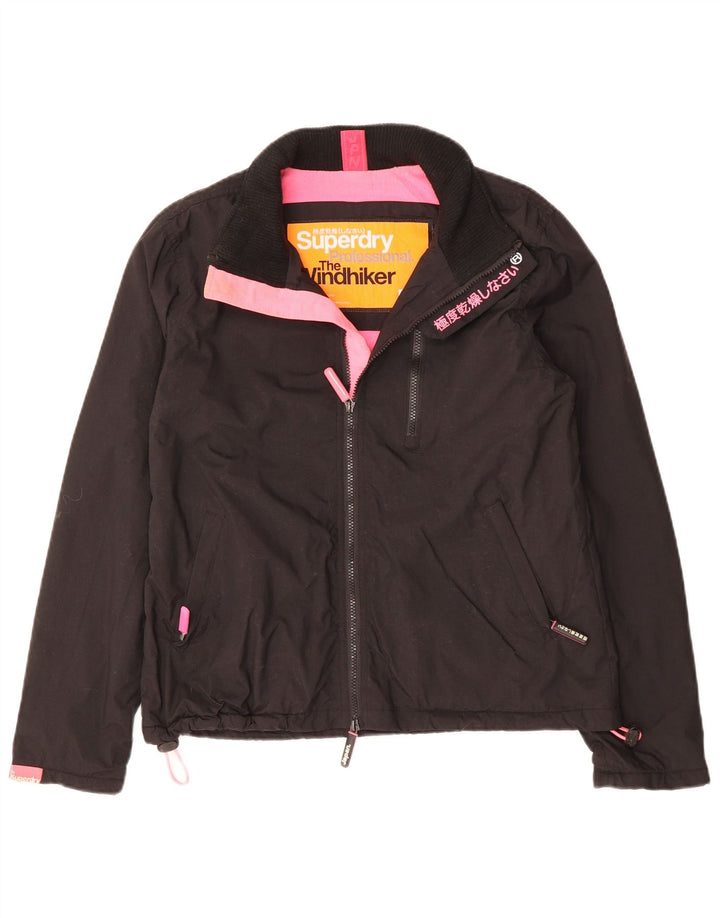 SUPERDRY ženska jakna vjetrovka The Windhiker UK 16 velika crna