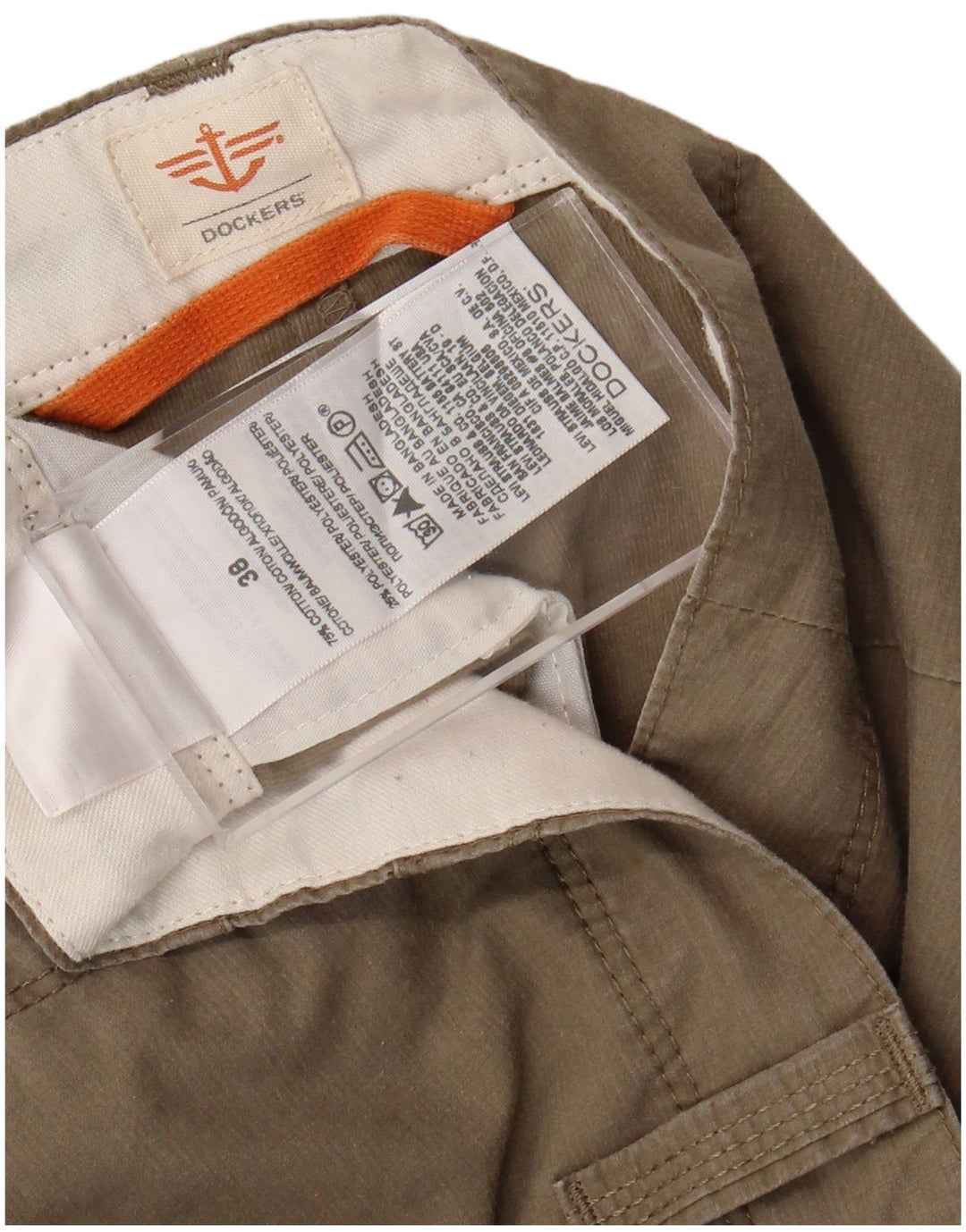 DOCKERS Muške kargo kratke hlače W38 XL, bež pamuk