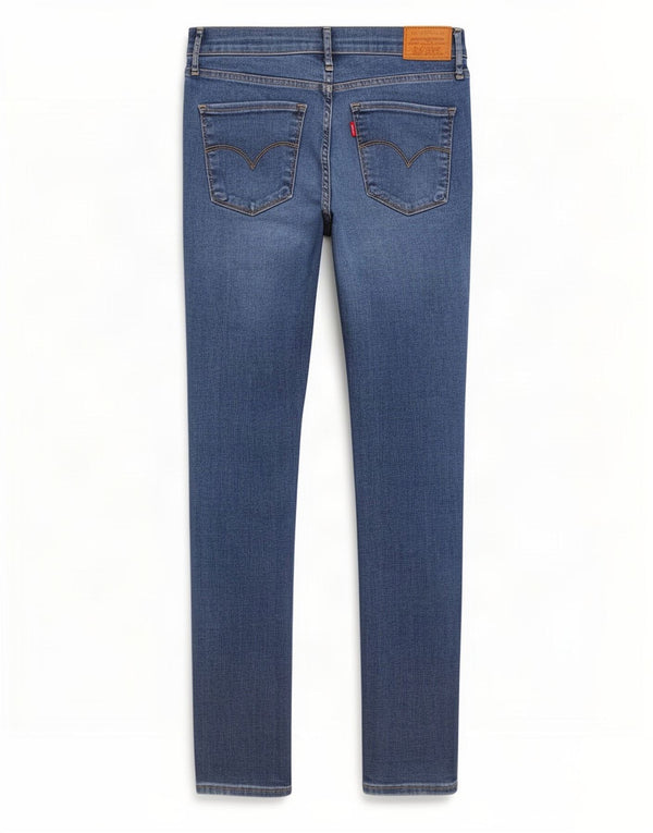 Levi's ženske uske traperice W29 L30 tamnoplavi pamuk