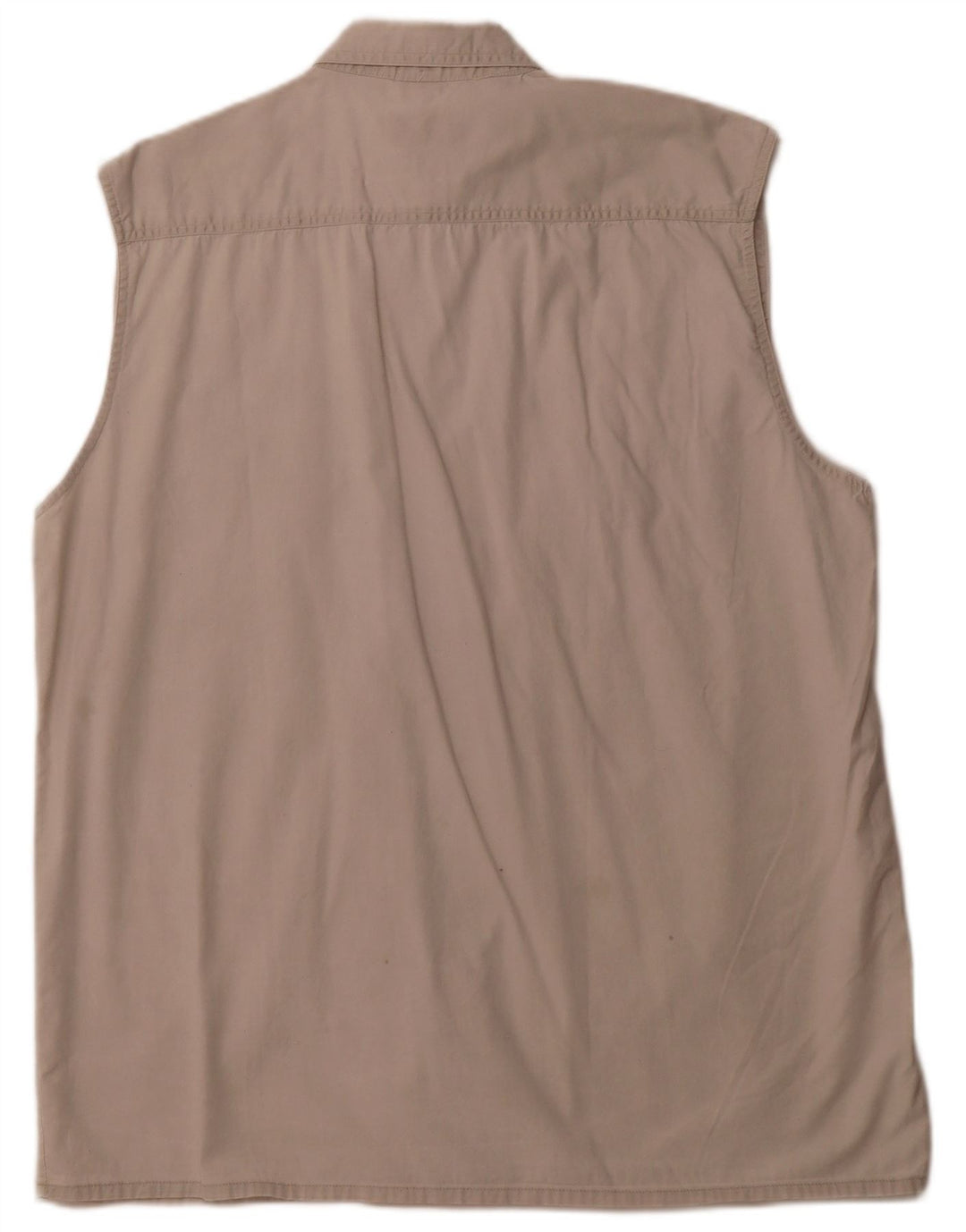 VINTAGE muška košulja bez rukava velika bež pamuk