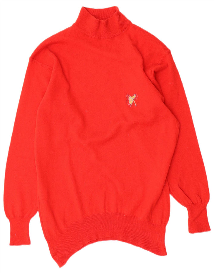 AVON CELLI Ženski džemper s kornjačičastim izrezom EU 40 srednje crvene vune