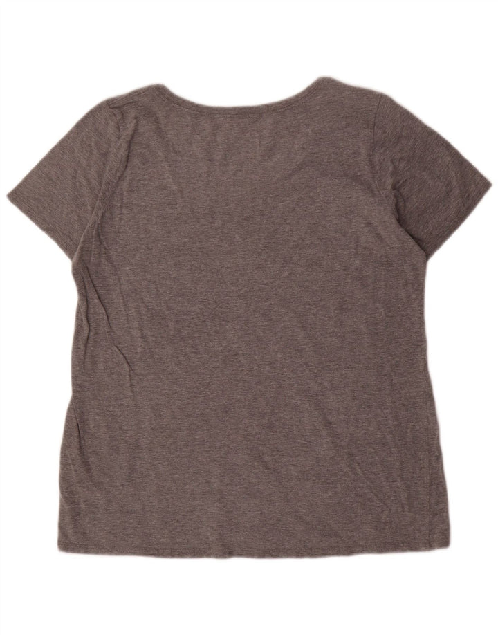 NIKE Ženska majica kratkih rukava atletskog kroja UK 16 Large Grey Flected