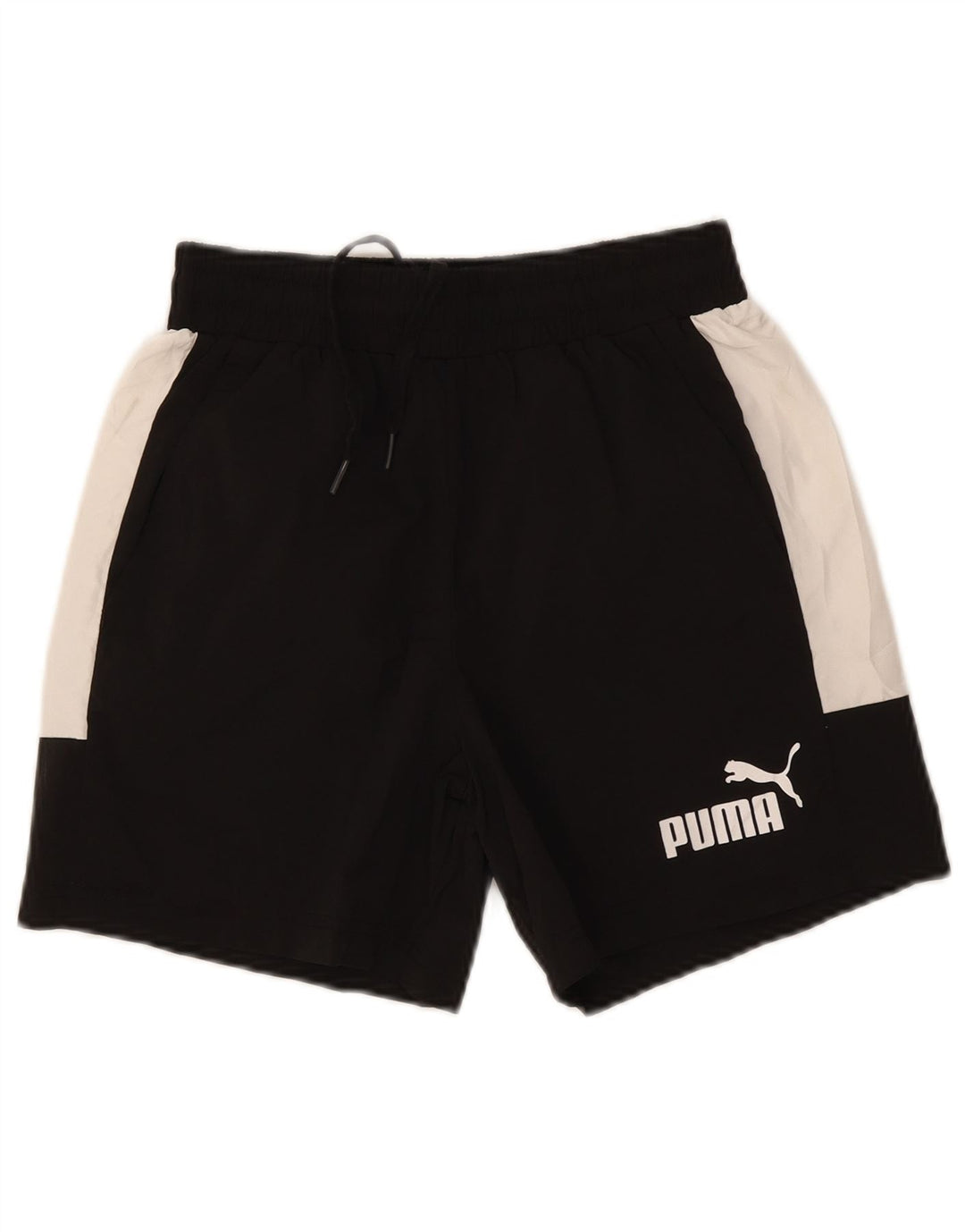 Puma muške kratke sportske kratke hlače s grafičkim motivima, male crne poliesterske blokove