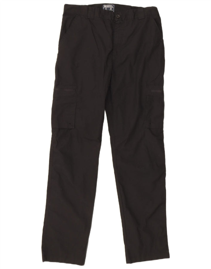 Mountain Warehouse muške ravne kargo hlače W34 L31 crni poliester
