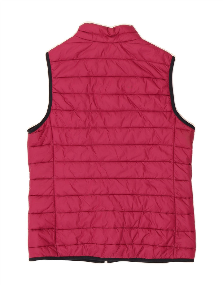 NORTH SAILS Womens Padded Gilet UK 14 Medium Pink Polyamide Vintage North Sails and Second-Hand North Sails from Messina Hembry 
