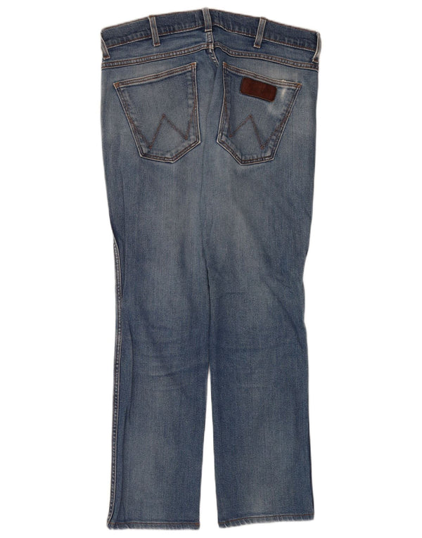 Wrangler muške Greensboro ravne traperice W33 L28 plavi pamuk