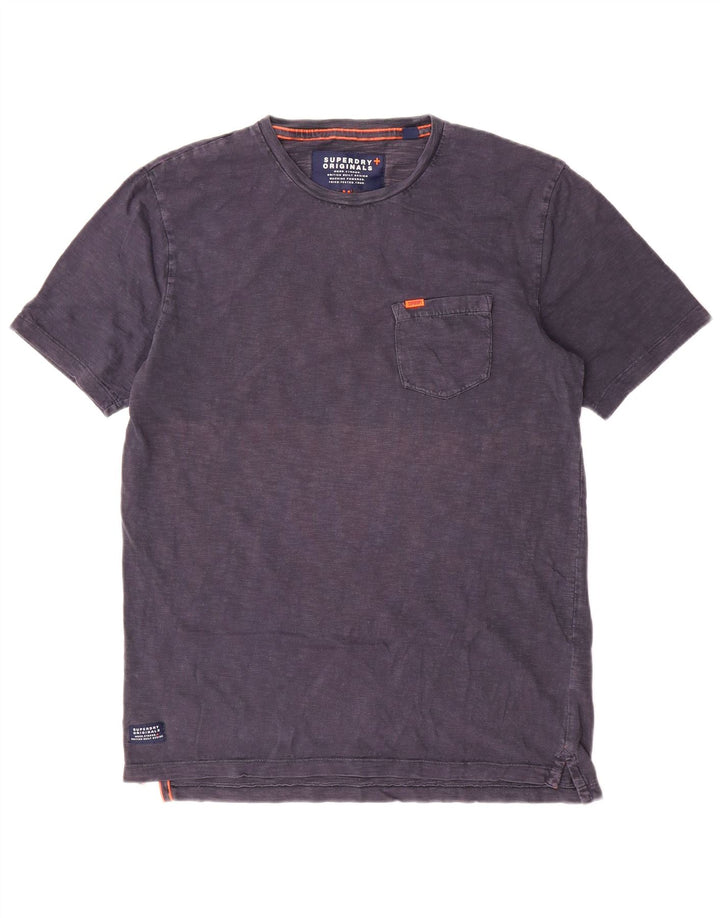 Superdry muška majica kratkih rukava srednje tamnoplavi pamuk