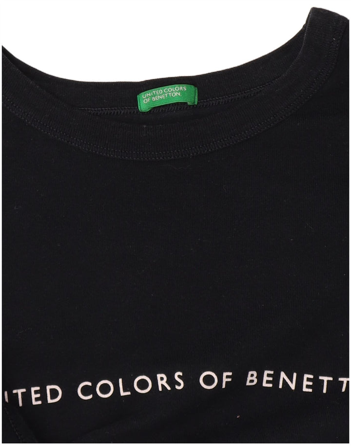 Benetton ženska majica kratkih rukava s grafičkim motivima UK 14 srednje tamnoplava
