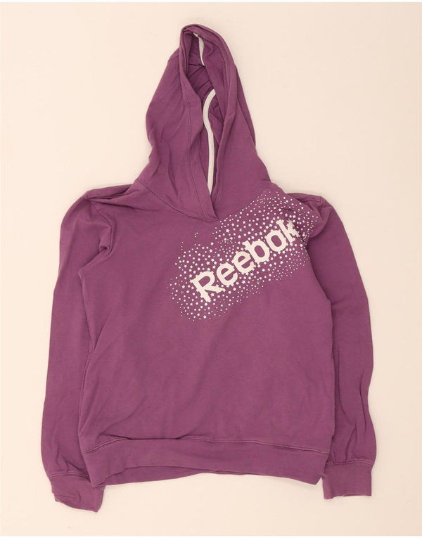 Reebok majica s kapuljačom za djevojčice 11-12 godina, ljubičasti pamuk