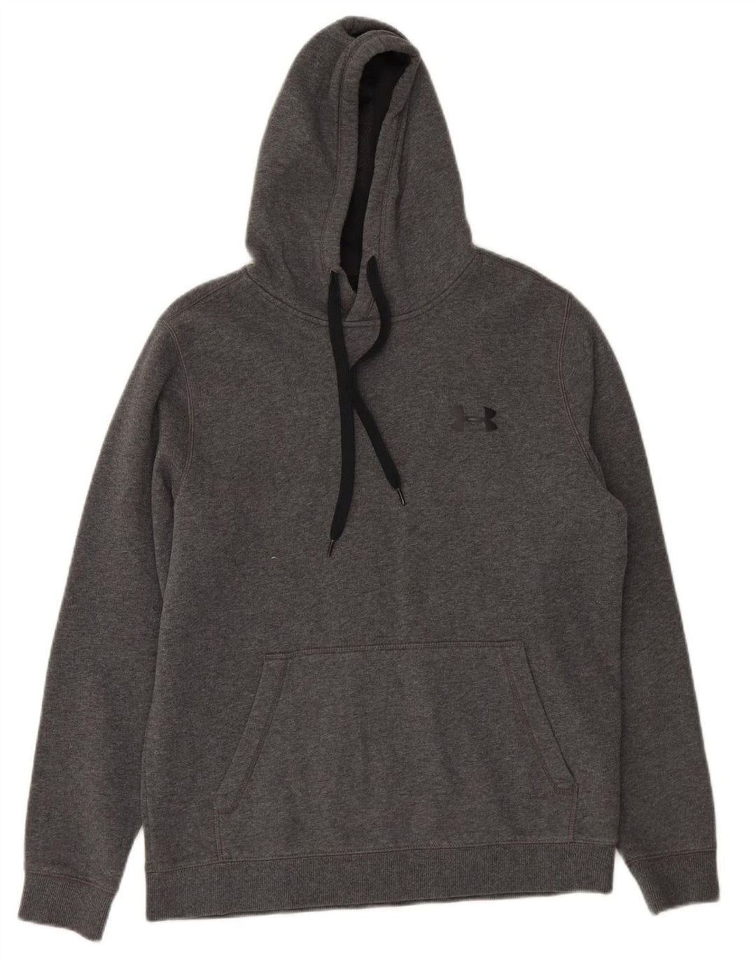UNDER ARMOUR Mens Hoodie Jumper Medium Grey Cotton
