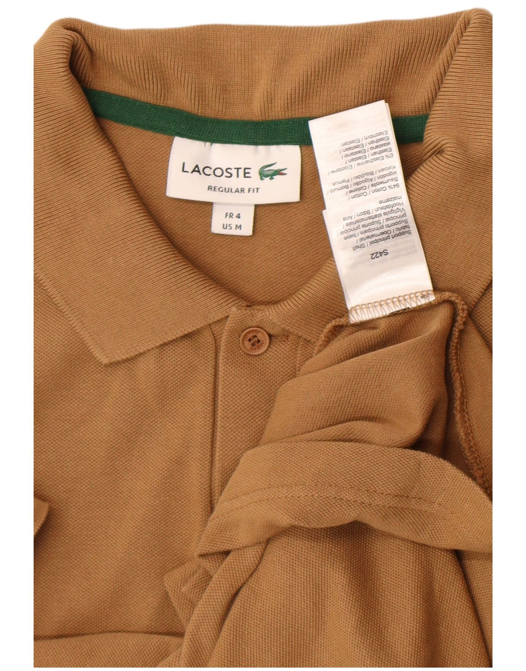 Lacoste muška polo majica s grafičkim motivima veličine 4 srednje smeđe boje