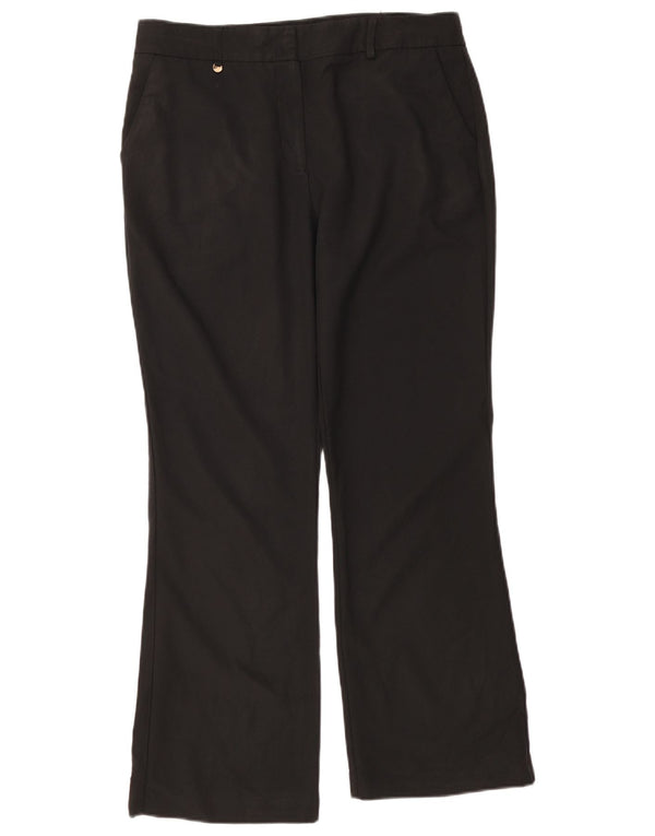 M&Co Ženske ležerne hlače Bootcut UK 14 Large W36 L28 crni poliester