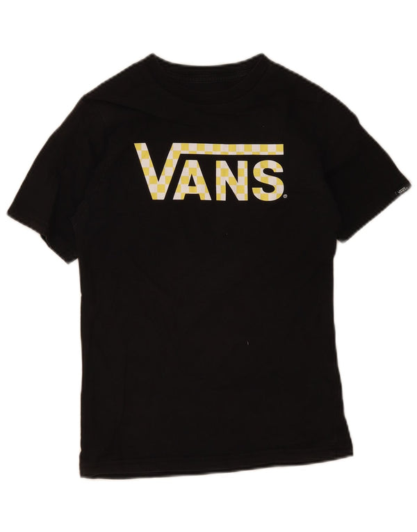 Vans Boys Custom Fit majica kratkih rukava s grafičkim motivima za 8-9 godina, mali crni pamuk