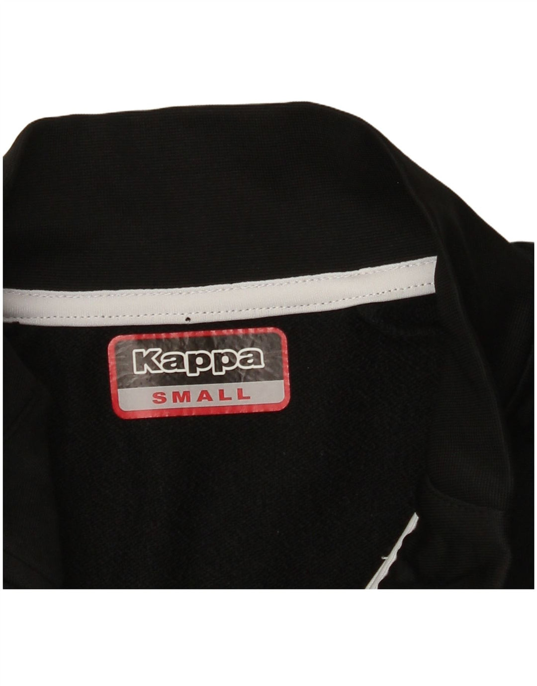 KAPPA gornji dio trenirke s grafičkim zip izrezom, mala crna boja