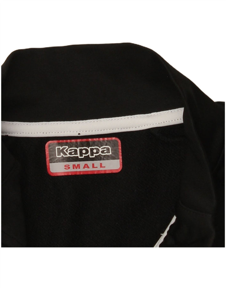 KAPPA gornji dio trenirke s grafičkim zip izrezom, mala crna boja