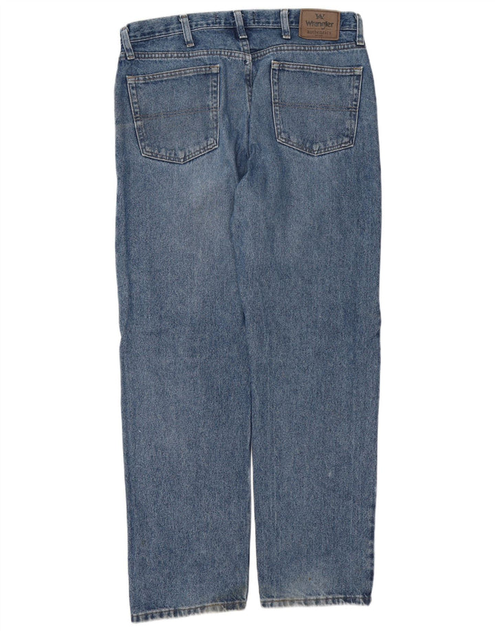WRANGLER Mens Straight Jeans W36 L31 Blue Cotton