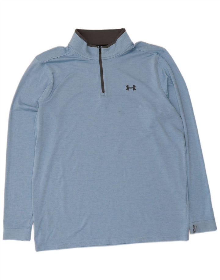 Under Armour Muški Heat Gear Pulover Gornji dio trenirke Large Blue Flected