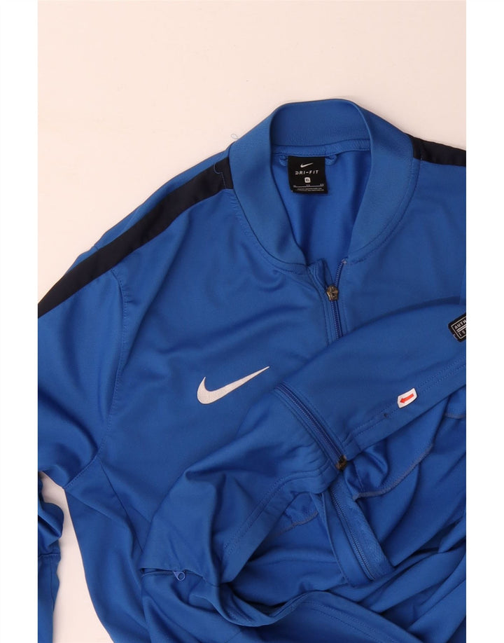 NIKE Muška Dri Fit Trenirka Gornja Jakna XL Plavi Colourblock Poliester