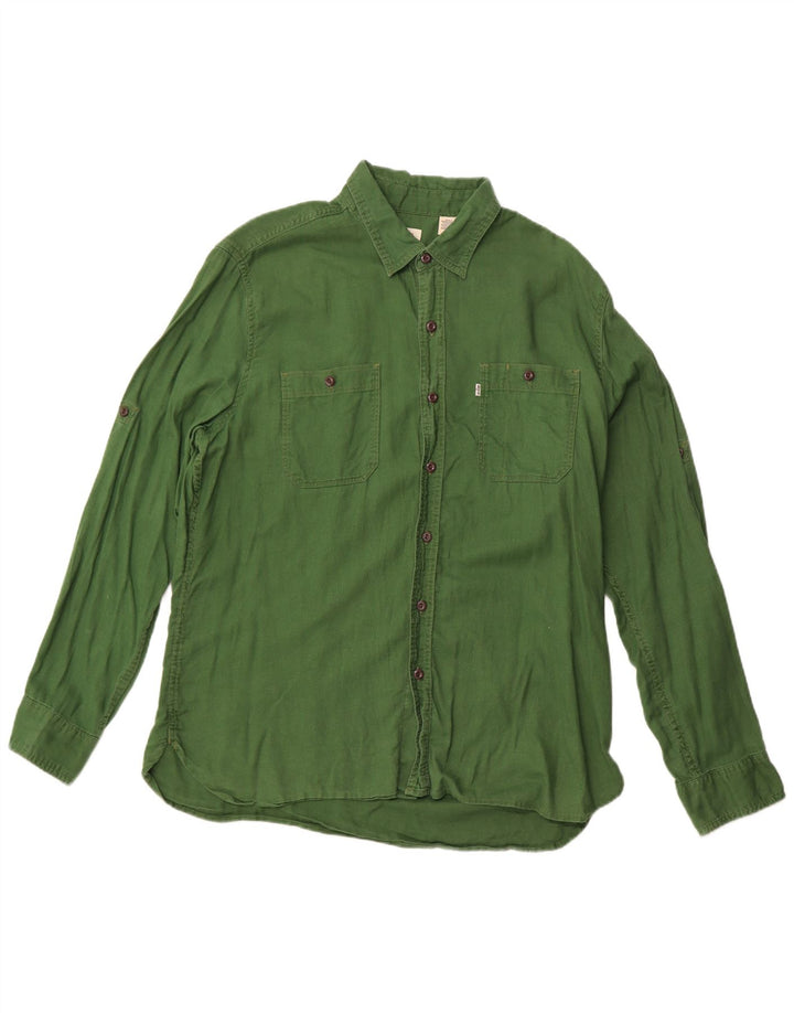 LEVI'S ženska košulja UK 18 XL zeleni pamuk