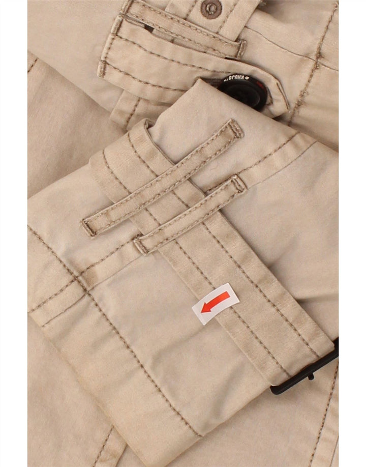 KHUJO Womens Hooded Bomber Jacket UK 6 XS Beige Polyester Vintage KHUJO and Second-Hand KHUJO from Messina Hembry 