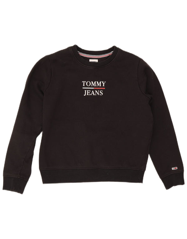 Tommy Hilfiger Ženska prekomjerna trenirka s grafičkim motivima UK 10 Mala crna