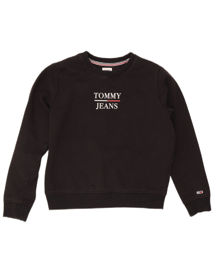 Tommy Hilfiger Ženska prekomjerna trenirka s grafičkim motivima UK 10 Mala crna