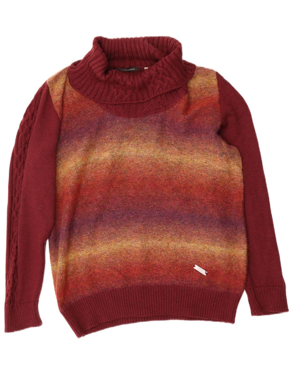 Rosanna Pellegrini ženski pulover s rol izrezom IT 50 XL Bordo