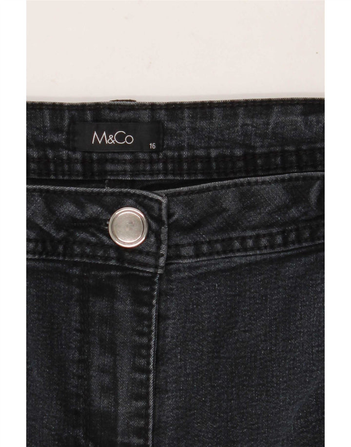 M&Co ženske ravne traperice UK 16 Large W36 L30 sive