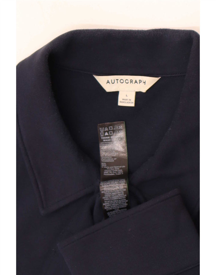 Marks & Spencer muška bomber jakna s autogramom UK 40 Large tamnoplavi pamuk