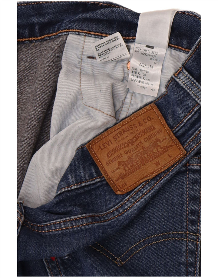 Levi's muške uske traperice W36 L34 plavi pamuk