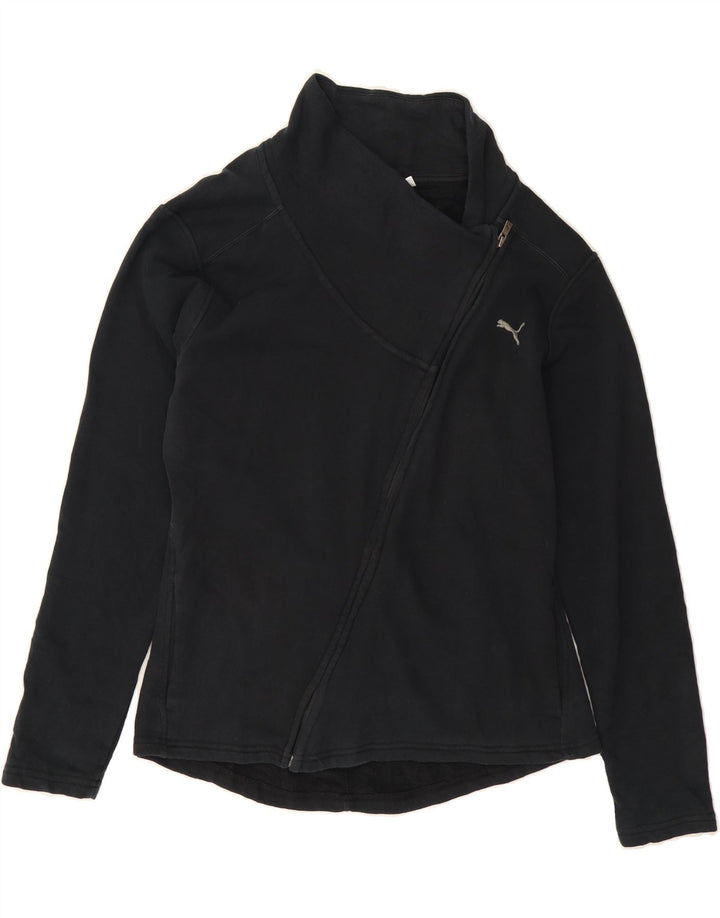 PUMA Womens Tracksuit Top Jacket UK 16 Large  Black Cotton Vintage Puma and Second-Hand Puma from Messina Hembry 